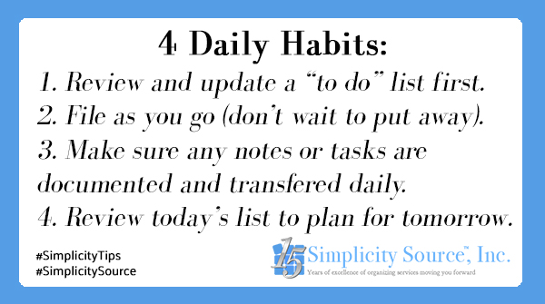 simplicity4you's tweet image. We can’t stress enough that you must be consistent in your daily #habits. Creating + managing a #to-dolist is critical, regardless of how busy you are.  You need to dedicate time in the beginning and end of each day.

#SimplicityTips #SimplicitySource #productivity #TuesdayTips