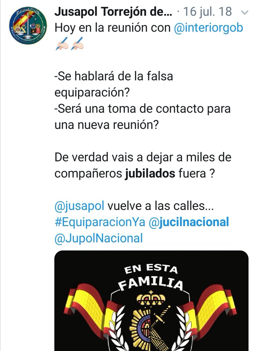 Cristin94195661's tweet photo. Os acordáis cuando creaban y buscaban confrontación por el tema de las familias y los JUBILADOS? Unos ejemplos (de cuentas oficiales). Sin hacer mención a las campañas brutales contra sindicatos y asociaciones vía whatsapp 😉 https://t.co/8kvdjGQdeY
