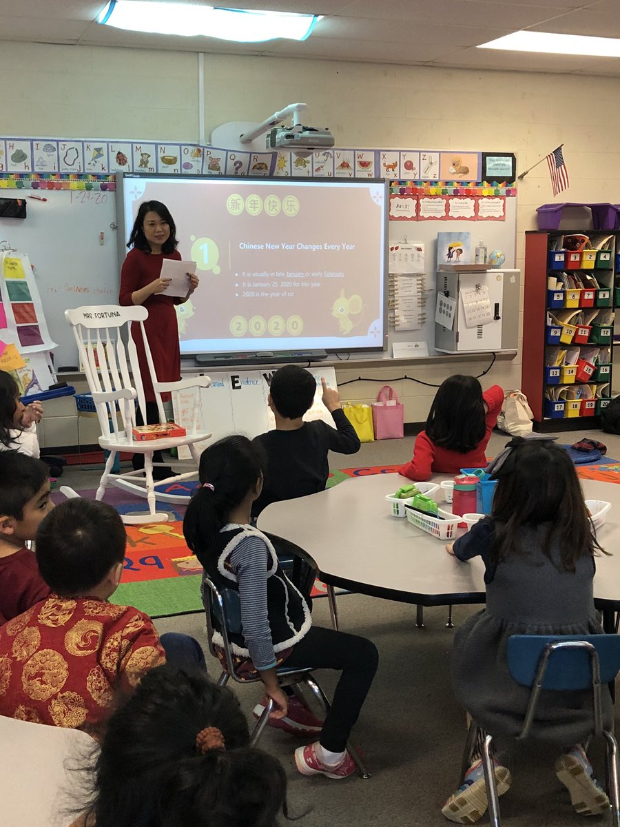 ShalynFortuna's tweet photo. Last week, we had some special parent visitors present fun activities and facts about Chinese New Year! @HamiltonHawks82 https://t.co/tF80HPqOpc