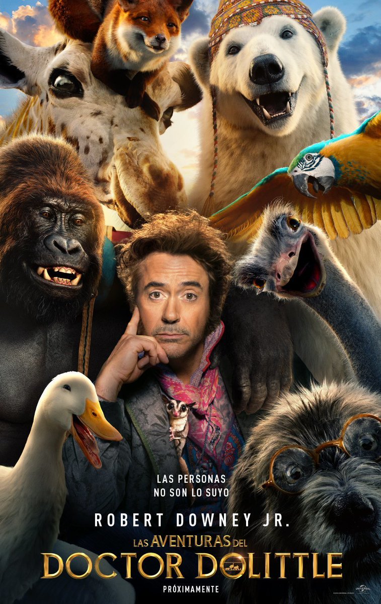 Las aventuras del Doctor  Dolittle 
Día 31...Pase: 22'00h
Día 1...Pase: 19'00h y 22'00h
Día 2...Pase: 18'30h
Día 3...Pase: 21'00h

Apta para todos los públicos