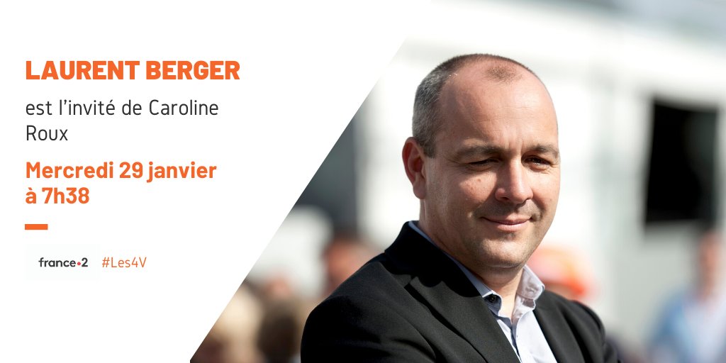 CFDT's tweet image. || MÉDIAS || Pour rappel :  @CfdtBerger sera ce mercredi, en direct sur @France2tv. Il sera l’invité de @Caroline_Roux dans les 4 Vérités
 
🕠 A 7h38
💬 Réagissez avec #Les4V
💻 A suivre ici : france.tv/france-2/direc…