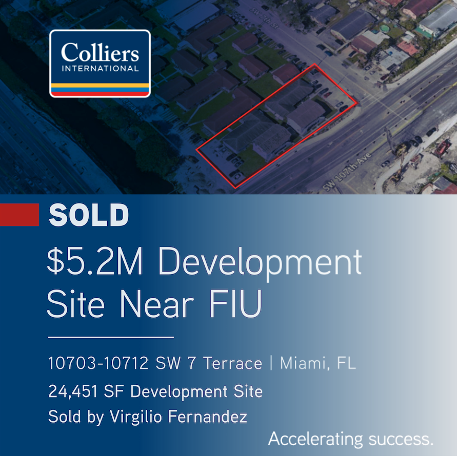 ColliersSFL's tweet photo. #ColliersSFL #commercialrealestate #JustSold #Miami https://t.co/EVmOkD7bLB