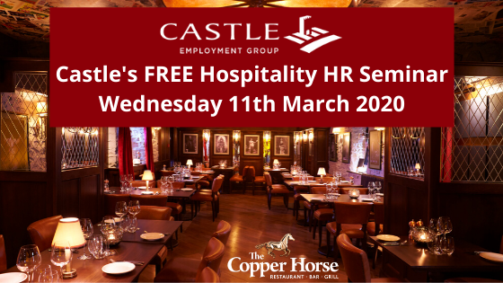 CastleHRLaw's tweet photo. Castle's #HR Team and #Hospitality Team welcomes you to join them on Wednesday 11th March for a FREE HR Hospitality #Seminar and #networking event.

Click the link for more info and book now - https://t.co/X2Wn8LWU4E https://t.co/8Mw0FbcGJ6