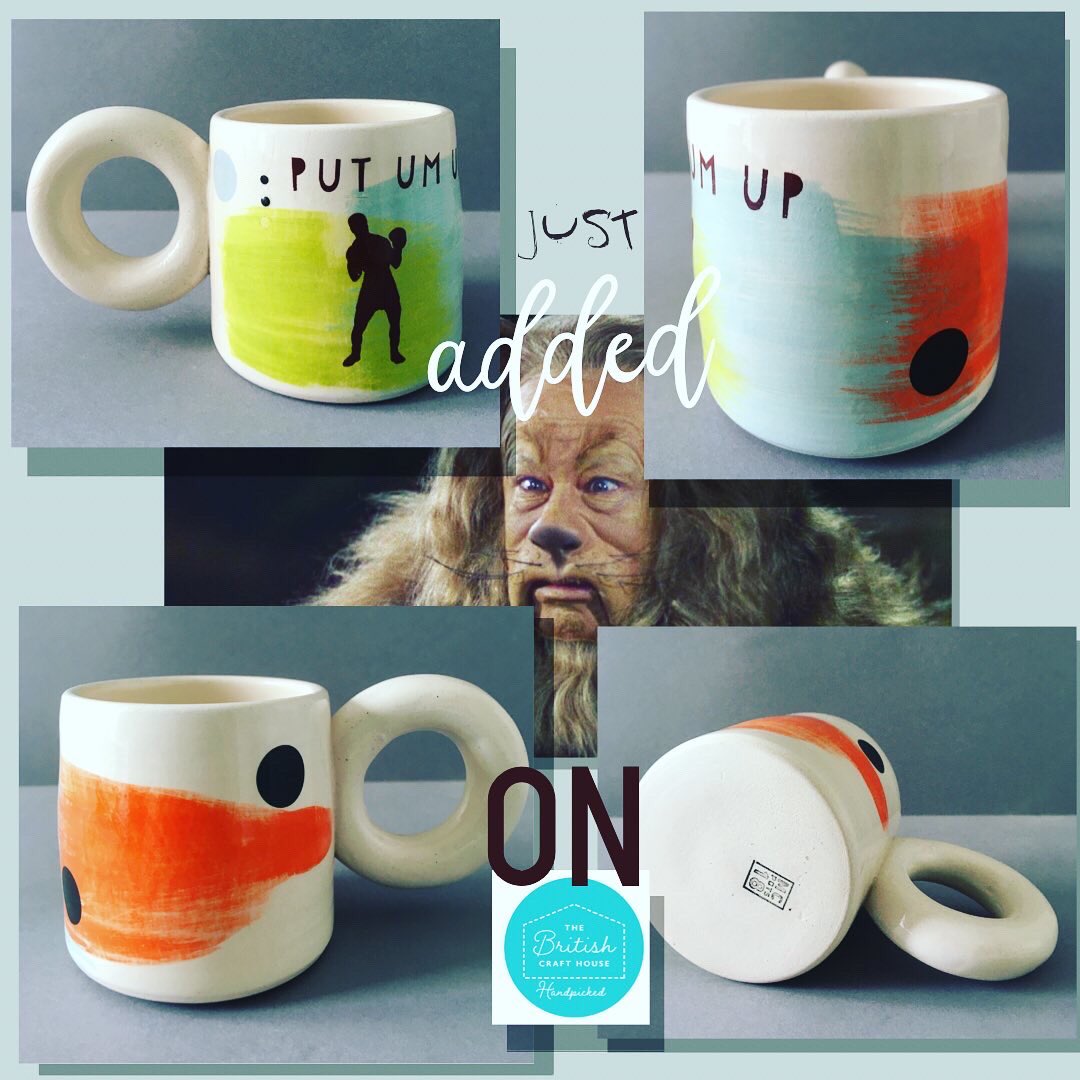 McPots18's tweet photo. #putumup #tbch #newontbch #thebritishcrafthouse #boxer #earthenwaremug #thewizardofoz #handmadepottery #hmuk #madewithlove #makersgottamake #smallseller #obsessed https://t.co/9BPeu2P8RE https://t.co/6nzV6I2Afl