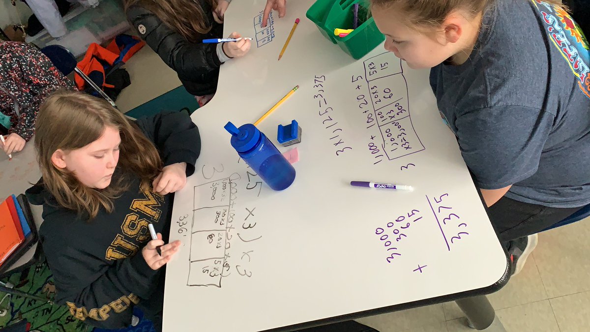 Grade4_LafTribe's tweet photo. Using area models to multiply.  Doing great!!  #LafGrade4 @CurriculumAssoc  #PrideInOurTribe https://t.co/vCcEoYIqzM