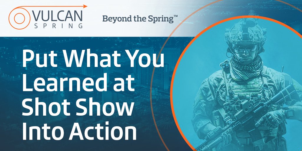 VulcanSpring's tweet image. We're back from @nssfshotshow and inspired by all the innovation happening in the #firearms industry. Let our engineers help you push the boundaries of what's possible in 2020 with a custom firearm #springsolution: bit.ly/2GegBf9