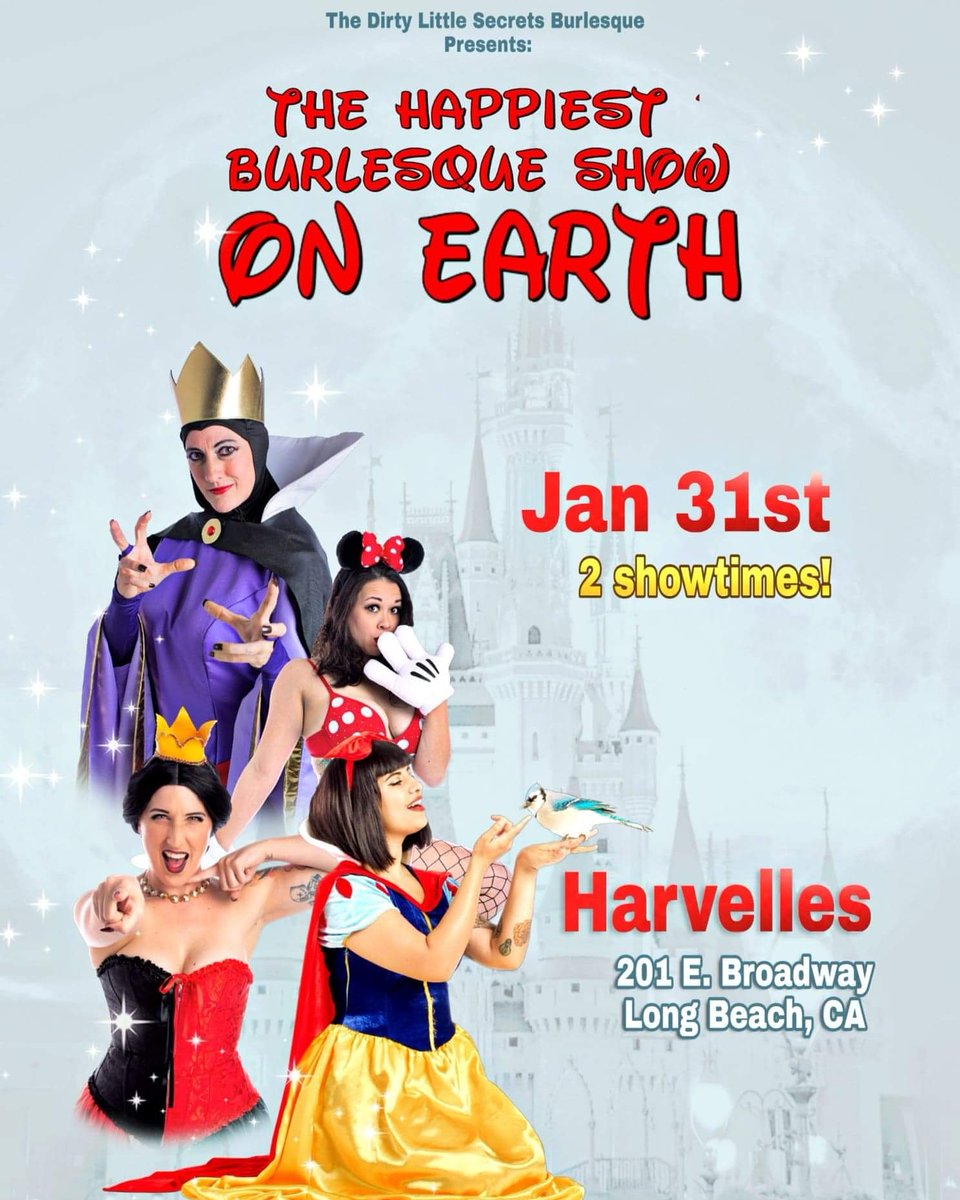 Almost SOLD OUT!!  Grab your ticket and see you Friday!

DirtyLittleSecretsBurlesque.com