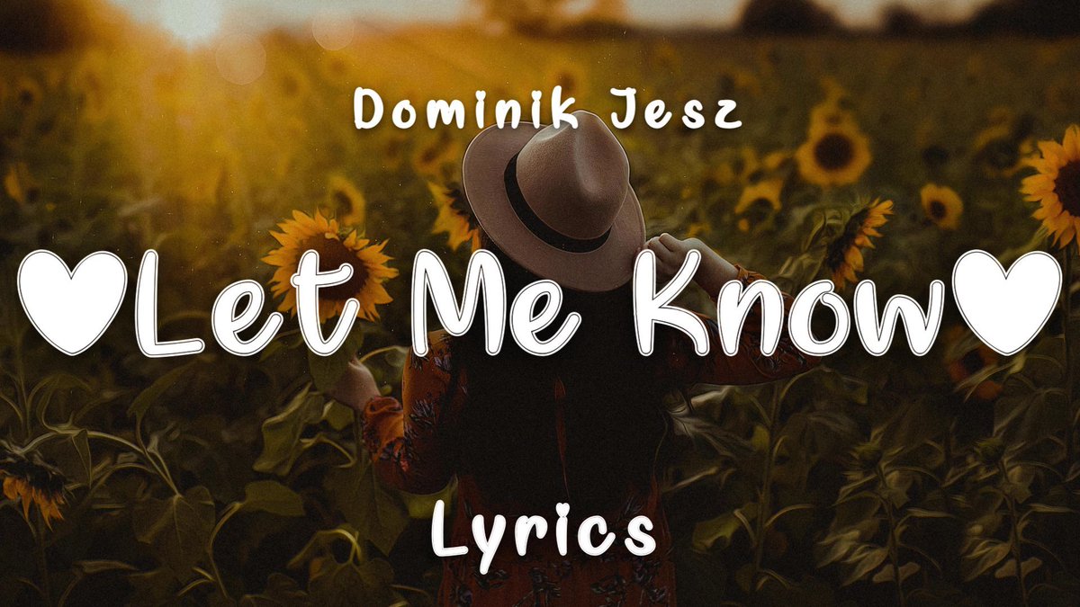 ForouxMusic's tweet photo. Lyrics video of "Let me know" by @DominikJesz is live on Channel.

💥https://t.co/g3rcnHnP07 https://t.co/x3p713Sil0