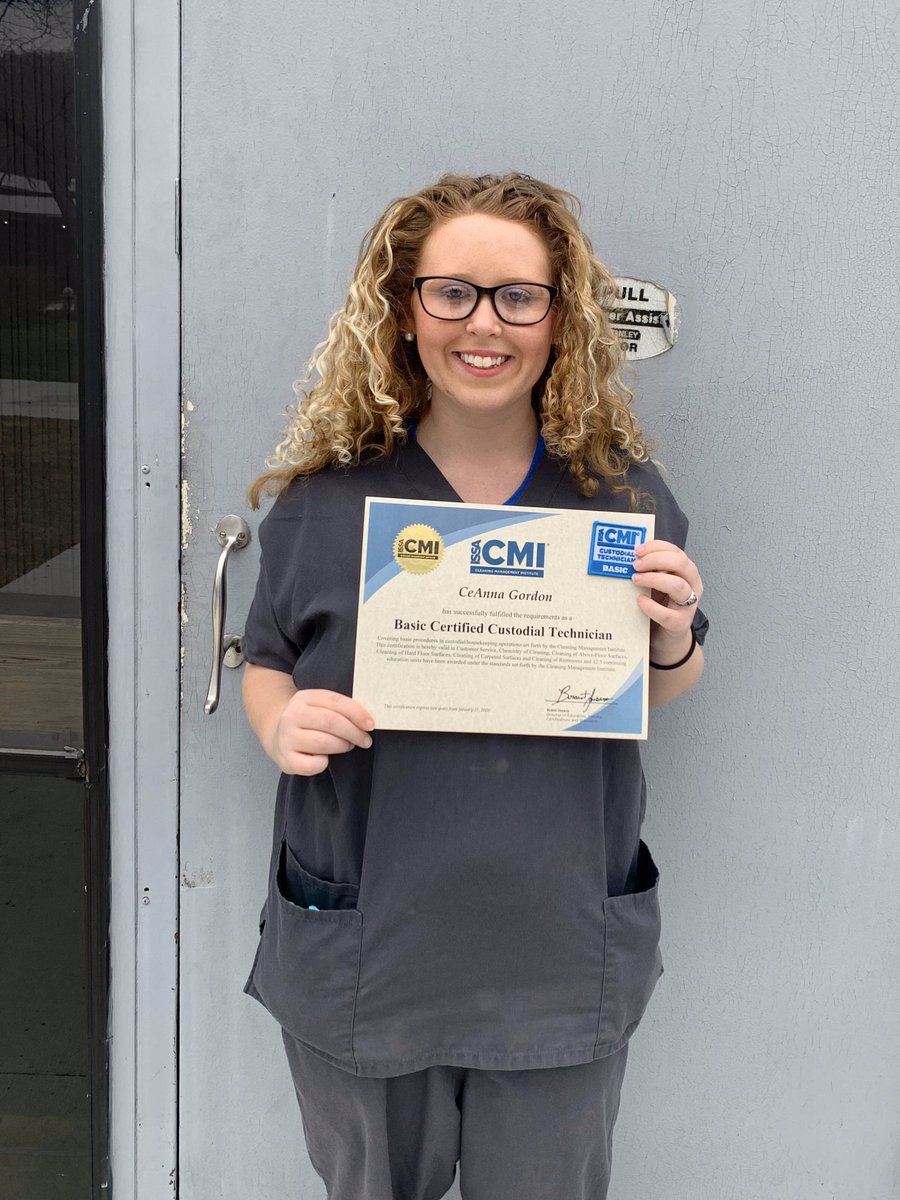 Barbara Pugh (@barb_perkinsvtc) on Twitter photo Congratulations to this gal for her #industryrecognizedcredential! Certified Custodial Technician! #jobskills #lifeskills <a href="/VRworkforce/">Rick Sizemore</a> <a href="/VRpipeline/">VR Jobs-Driven Training Centers</a> @KyEdWorkforce Congratulations to this gal for her #industryrecognizedcredential! Certified Custodial Technician! #jobskills #lifeskills <a href="/VRworkforce/">Rick Sizemore</a> <a href="/VRpipeline/">VR Jobs-Driven Training Centers</a> @KyEdWorkforce