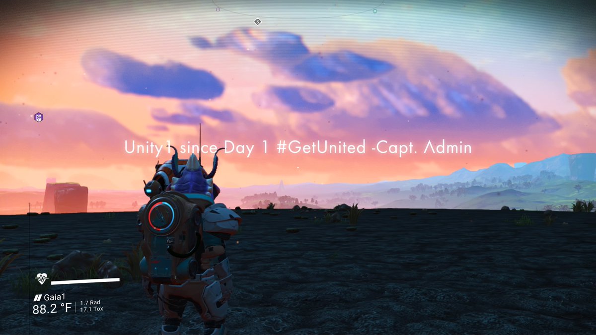 Captain_Admin's tweet photo. Base Computer placed, Comm Ball entered. This is a new start for the #NoMansSky Community #GetUnited #42SE #PS4 https://t.co/ubYl0LUwTp