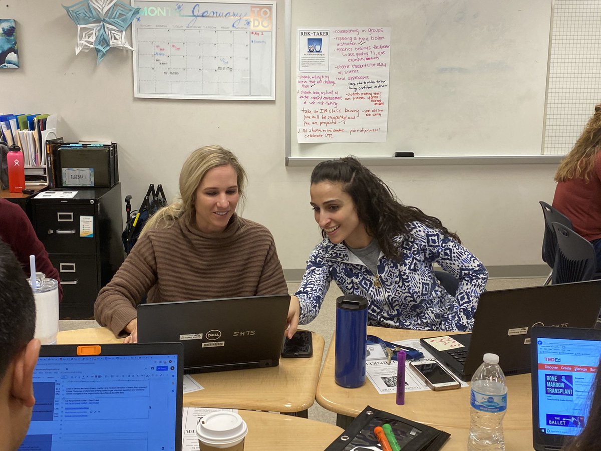 cbtuss's tweet photo. SLHS Math Department incorporating blended learning, POG attributes, and cooperative learning into an upcoming lesson! @freedom_tweeter @GrettaOrazen @southlakeshs @FCPSRegion1 @FCPS_OSS https://t.co/TuB53kVaJM