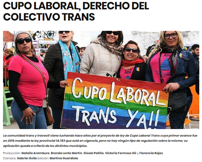EscuelaETER's tweet photo. #EterDigital #EterTV #Género | CUPO LABORAL, DERECHO DEL COLECTIVO TRANS
👉 https://t.co/5g8JIS4wP8
Producción: Natalia Aramburo, Brenda Lento Martín, Gisela Patiño, Victoria Fermoso Gil y Florencia Rojas.
Cámara: Gabriel Ávila Edición: Martina Guardiola https://t.co/NccioOW9VY