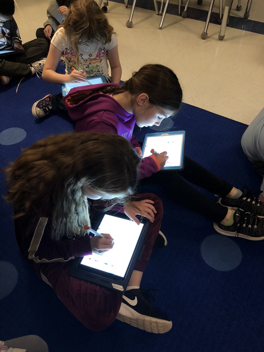 SuzyWright3's tweet photo. We can use the annotation tool in @Seesaw to color code text evidence with our 10 new @logitech crayons and  our new set of @Apple iPads. #OurWhy #CILD @ChinaSpringES @melissala5 @mrsghazzagh @jdcrook @sportsfanCS @MrsBrummettGT @ZabrinaLard @LBSmith03 https://t.co/tXmoVoh7ra