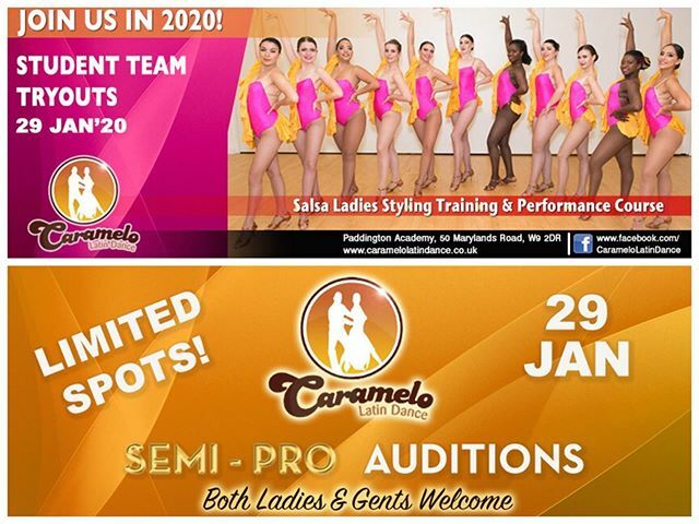 ✨TOMORROW!!✨ That's right, Wed. 29th January, is the last day for all new hopefuls wishing to join the famous @caramelolatindance performance teams! 💃🏻🕺🏽😍
AUDITION TIMES... - Salsa Ladies Student Team - 8pm-9:15pm. (Looking for 7-8 ladies)
- SEMI-PRO… ift.tt/3aSjqAr