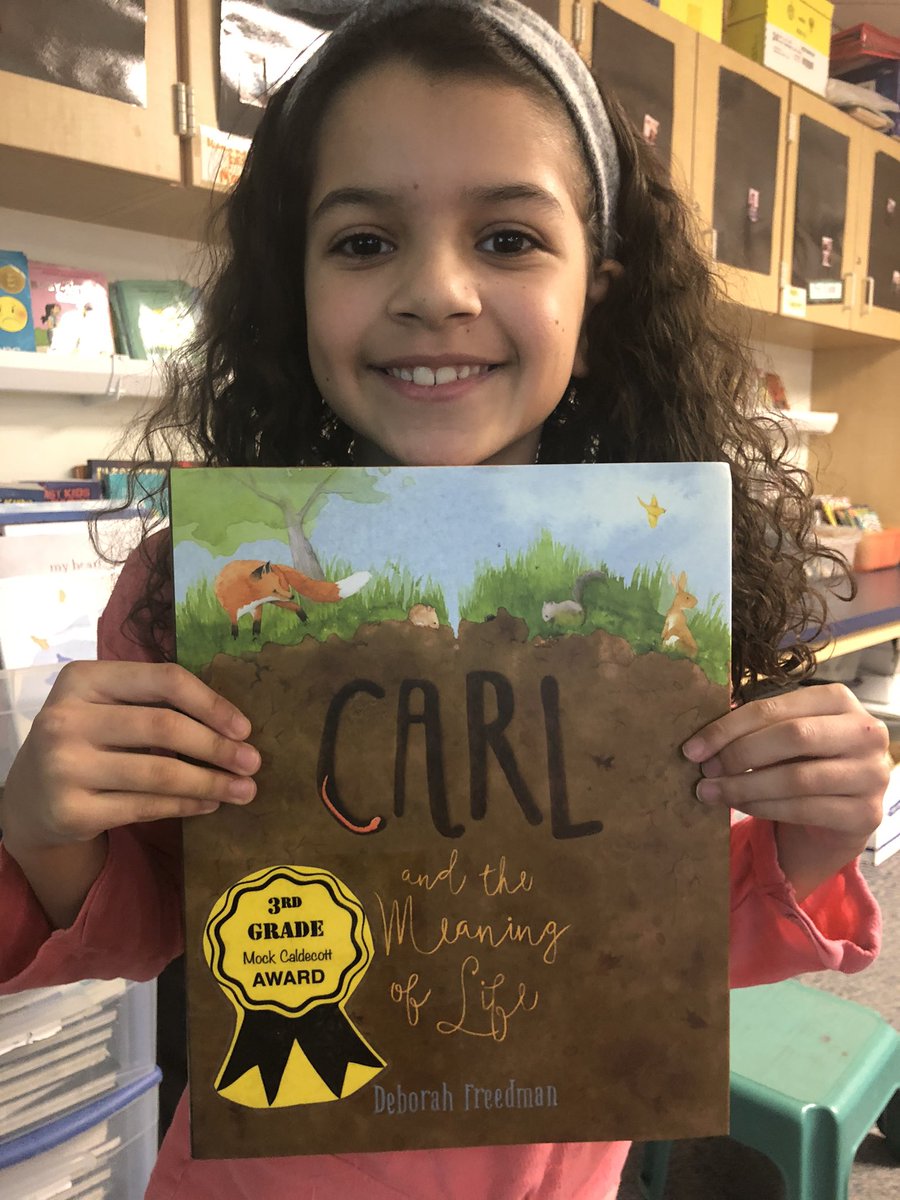MsPstudents's tweet photo. Our class did #mockcaldecott for the first time! How Fun!! The students picked some great books! Here’s our winner! #3rdgrade https://t.co/XBT9oygX9l