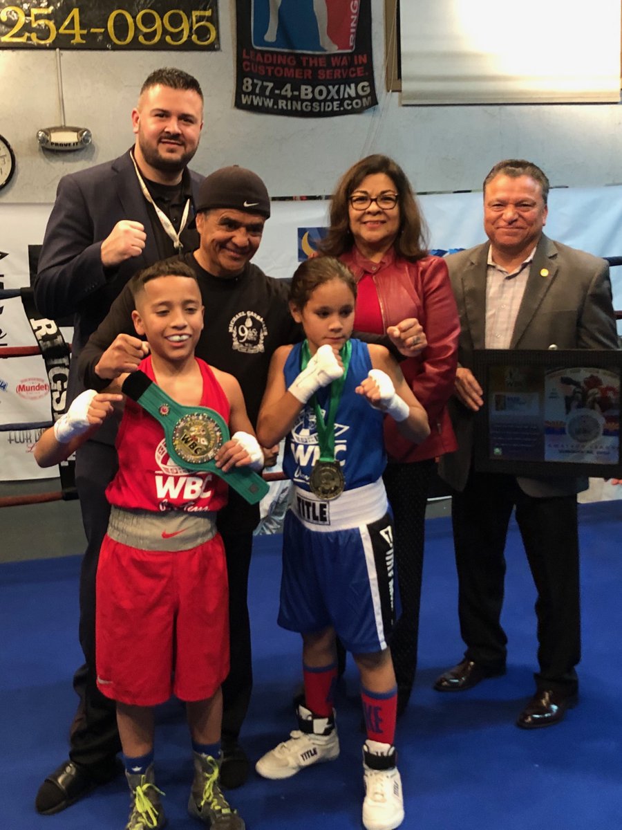 AzGaming's tweet photo. Happy national #FunAtWorkl Day! What could be more fun than presenting #WBC #Amateur Titles to these boxers with Arizona 5X World Champion, Michael Carbajal, and other distinguished guests last Sat.? Nada - ADG hopes you bring FUN to your workplace today too! #AZboxing #boxing https://t.co/K5iS9SOmV2