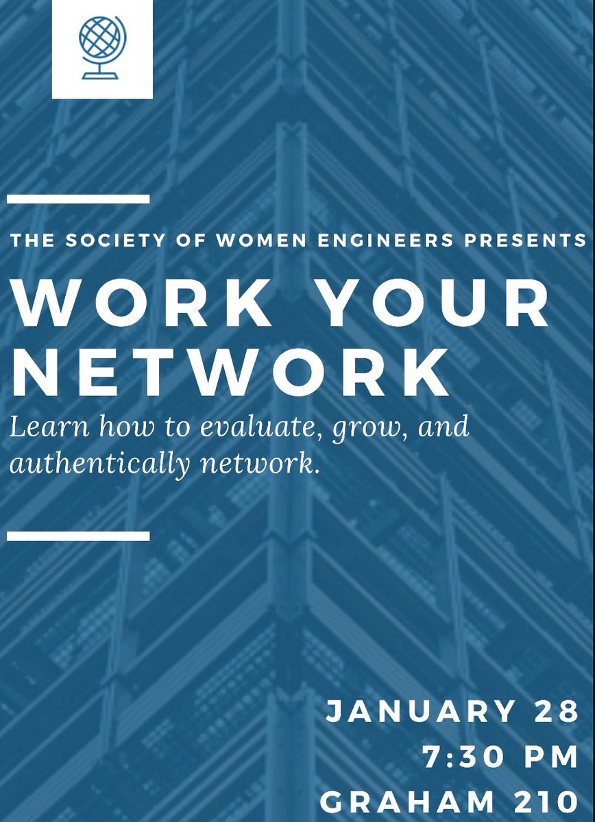 ncatswe's tweet photo. TODAY!! Want to learn how to maximize your network and make genuine connections? Come out to our first GBM of the semester, Work Your Network! In Graham 210 today at 7:30pm!! #NCAT https://t.co/TYnB5d8roW