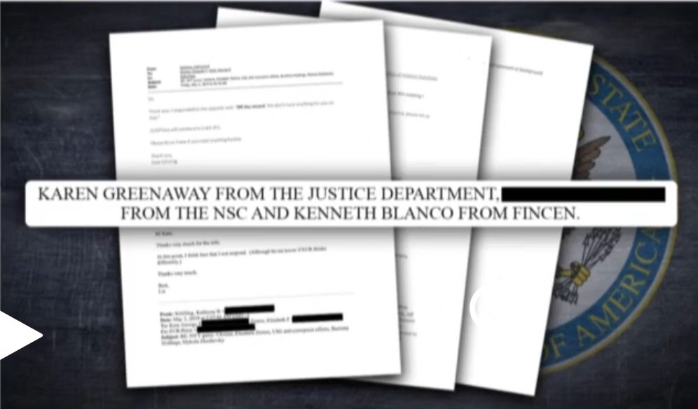  @IngrahamAngle reports that  @kenvogel's May 1, 2019 request to the  @StateDept mentions, "Karen Greenaway from  @TheJusticeDept, Eric Ciaramella from the NSC, and Kenneth Blanco from FINCEN". The agenda omits Greenaway's name, but she is probably one of the "FBI representatives".