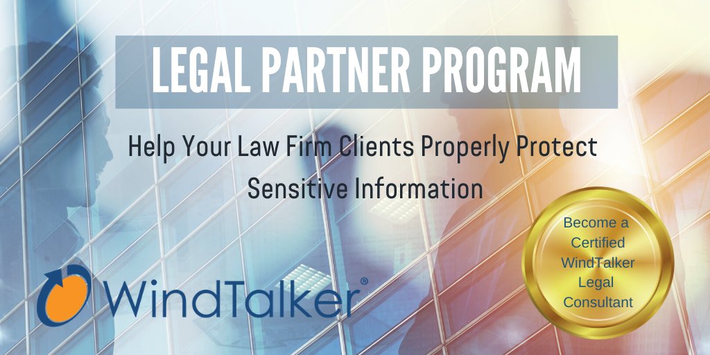 WindTalkerInc's tweet photo. With four different options for our #partnership program including Agent, Legal Partner, Reseller and Client Management Consultant, WindTalker provides the opportunities to help you succeed. #legaltech #differentialsharing #cybersec
https://t.co/QA7y7Nk76C https://t.co/HLpUVlXSaH