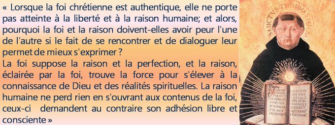 a_pbh's tweet photo. « Le rapport entre foi et raison constitue un sérieux défi pour la culture actuellement dominante dans le monde occidental. »
Pape Benoît XVI évoquant Saint Thomas d'Aquin
#CeJourLa Rome, 28 janvier 2007

https://t.co/GMYaEndXem
#DoctorAngelicus #Ratzinger #FoiEtRaison #Théologie https://t.co/sov3w6t7FM