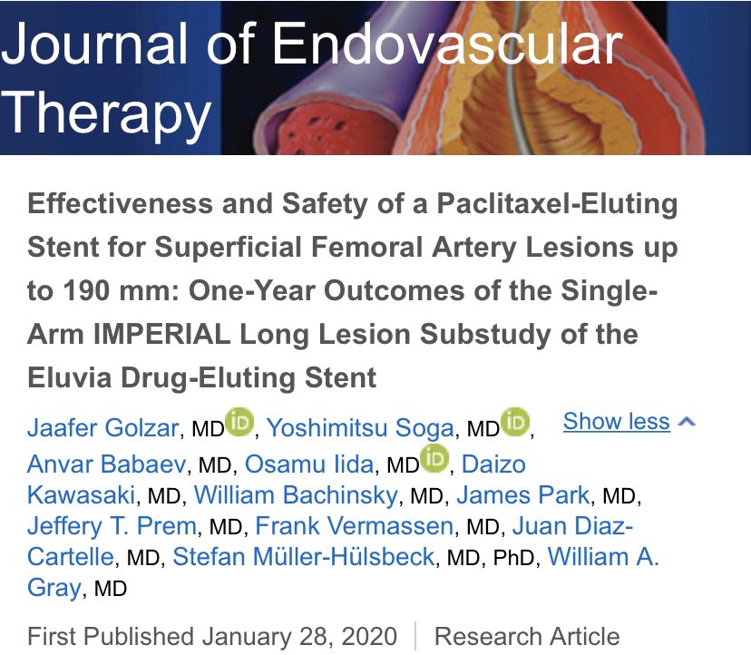 JaafGolzar's tweet photo. As we cont to improve durability in endo PAD procedures, excited to contribute to the body of lit, IMPERIAL long was published today #jevt @DeanFerreraDO @DrAmirKaki @DrMahirElder @SriniTummala @monteromiguel @ @bsc_pi @jeffwillis70 https://t.co/B0Ji5tqc9p https://t.co/L0Jf5eQBjo