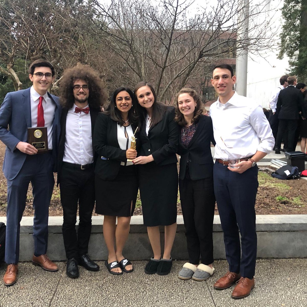 EmoryMock's tweet photo. Congrats to Emory A for winning 2nd place at Ramblin’ Wreck and receiving the Spirit of Atlanta Award! Also to our C team for winning 2nd place at Crimson Classic and our B team for winning 4th place! Thanks so much @GTMockTrial and @UAMockTrial for hosting amazing tournaments! https://t.co/bzdWPXMAOK