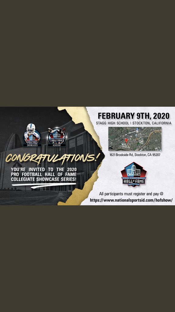 Blessed to receive an invite from @HOFSHOW
