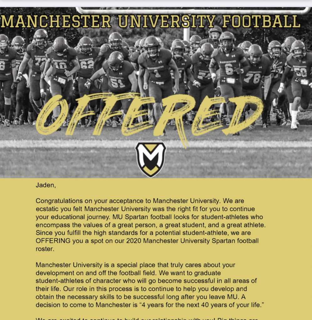 jaden36B's tweet photo. @Coach_Ramos blessed to receive a offer from Manchester University 🙏🏾🖤 https://t.co/Rrc8qIWoP3