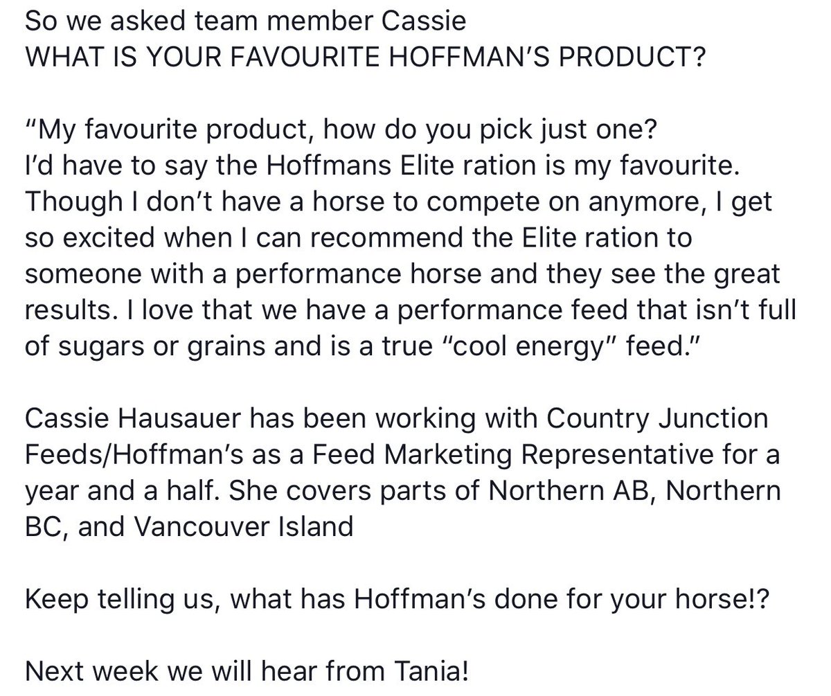 So we asked team member Cassie WHAT IS YOUR FAVOURITE HOFFMAN’S PRODUCT?
Take a read!