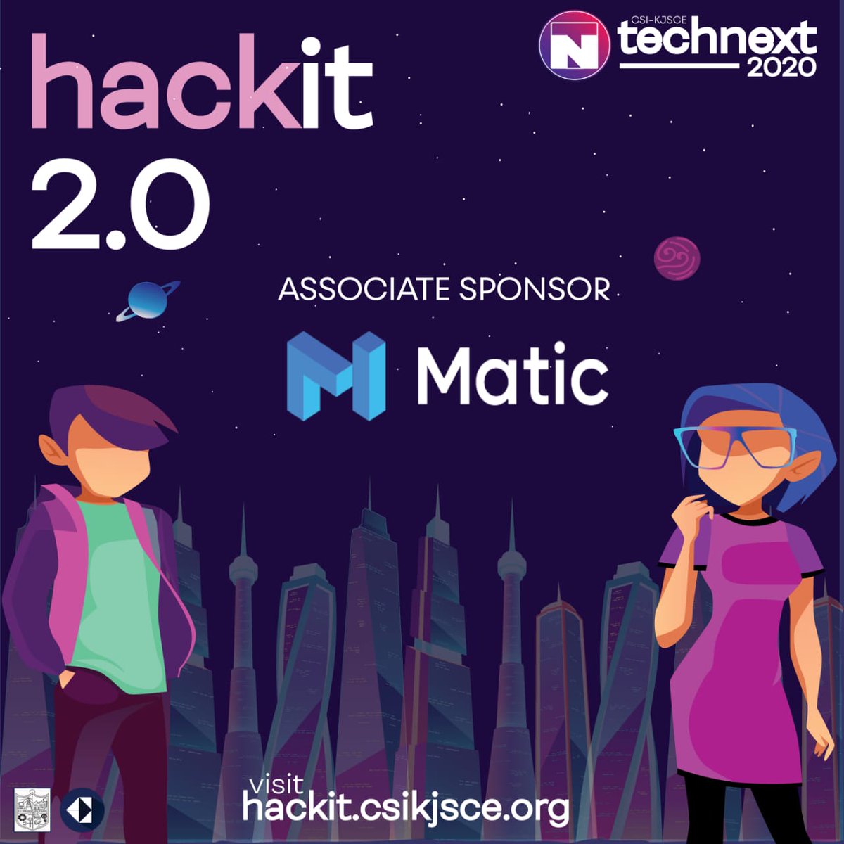 CSI_KJSCE's tweet photo. We are proud to reveal our associate sponsor for #hackit
#hackathon #Hacked #code #programming #develop #innovate #design https://t.co/o2ljt9zxXv