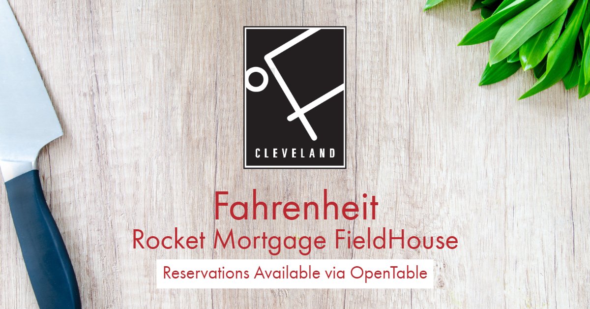 Grab dinner w/ clients, friends or family before tonight's @Cavs game. Reserve a table by calling +1.216.420.2610 or clicking to: bit.ly/FahrenheitTabl… 

#BeTheFight #CavsPelicans  @Rock1Chef <a href="/FieldHouseFoods/">Rocket Mortgage FieldHouse Foods</a>