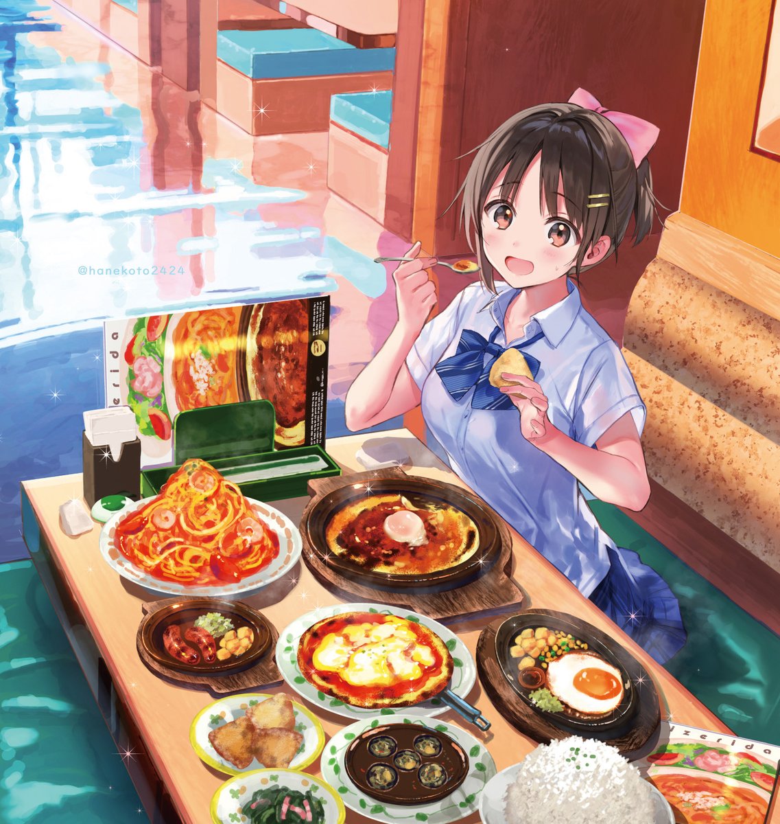 はねこと Twitter પર サイゼリヤ1000円ガチャを回したよ 削りたてペコリーノチーズ 削りたてペコリーノチーズ 半熟卵のミラノ風 ドリア デカンタ 500ml 計 967円 750kcal 塩分 4 1g T Co Twfaq2zijg サイゼリヤガチャ と聞きまして前描いたイラスト再掲