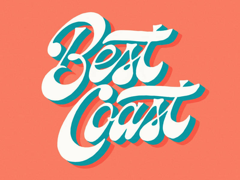 Best Coast by <a href="/lorenklein/">Loren Klein</a> buff.ly/38hVZ1A

#design #dribbble #dribbblers #typography #lettering