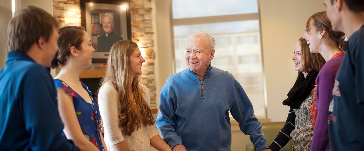 GonzagaU's tweet photo. With sadness we share that Gonzaga’s longtime President &amp; Chancellor, Rev. Bernard J. Coughlin, S.J., passed away Jan 28. He was 97 years old. As we grieve his loss we celebrate his life of empathy and his embodiment of true servant leadership. https://t.co/Qst2GJVijY https://t.co/aB6cXMmHQR