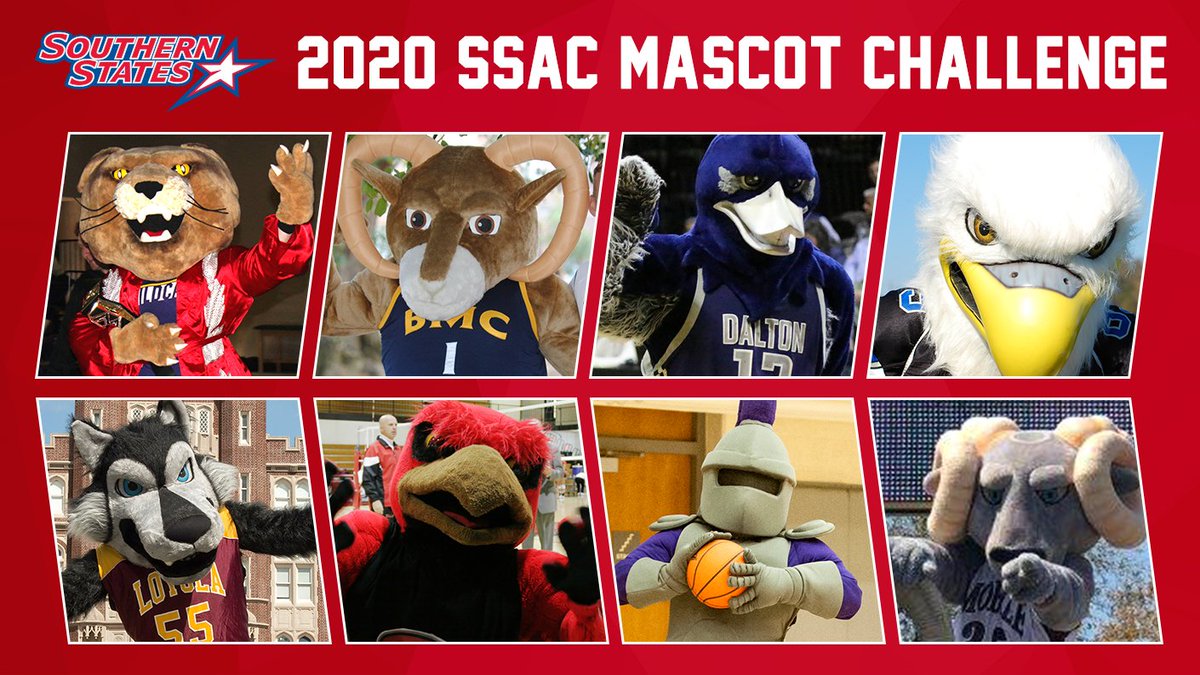 SSACsports's tweet photo. The 2020 SSAC Mascot Challenge begins Feb. 3, with voting for each round on Facebook, Twitter and Instagram.
📝 https://t.co/N49H6tAVGR https://t.co/6Ctc14z8Dw
