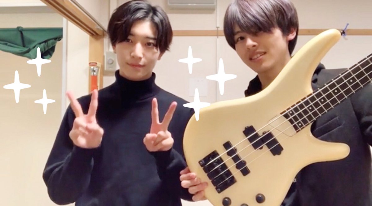 嶺亜くんのベース、 どんな感じになるかな？😊 黒とかイエローで