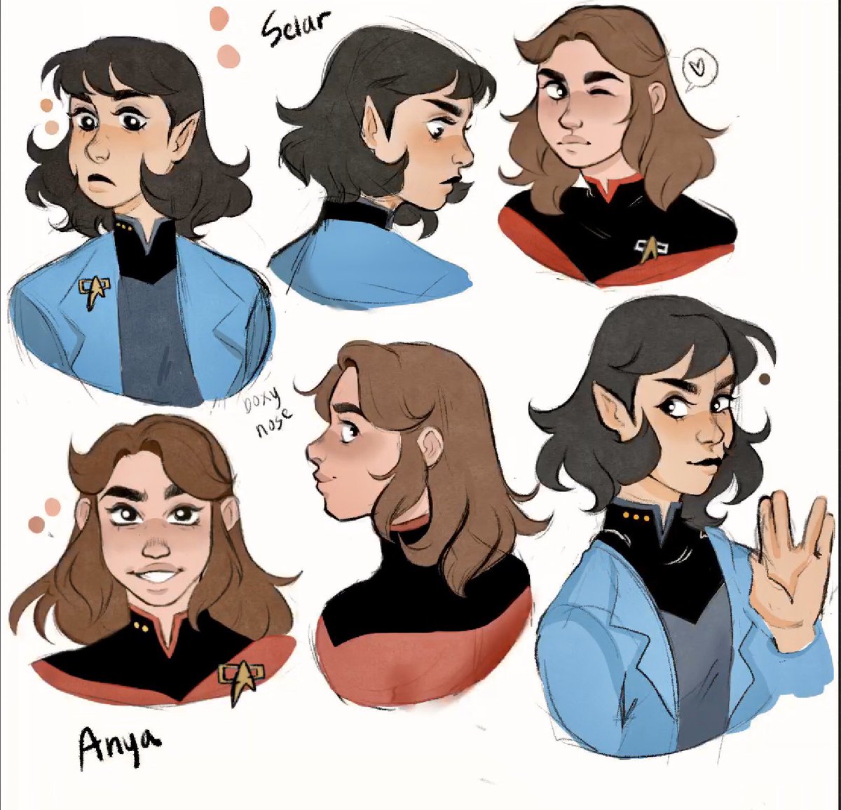 TradesSimple's tweet photo. Some Star Trek babes #StarTrek #nextgeneratiom https://t.co/42GUIipmPq