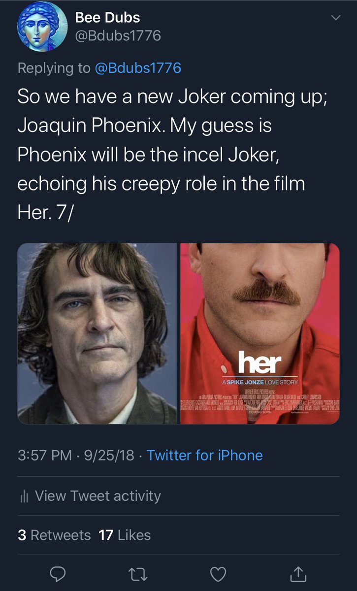 So what spell did the film “Joker” cast? This will become more sociopolitical& I’ll keep it short because there are volumes of such analysis on this film. Easiest way 2figure it out is look at actor they use for the characrrr of Joker (and all important film characters tbh) 9/