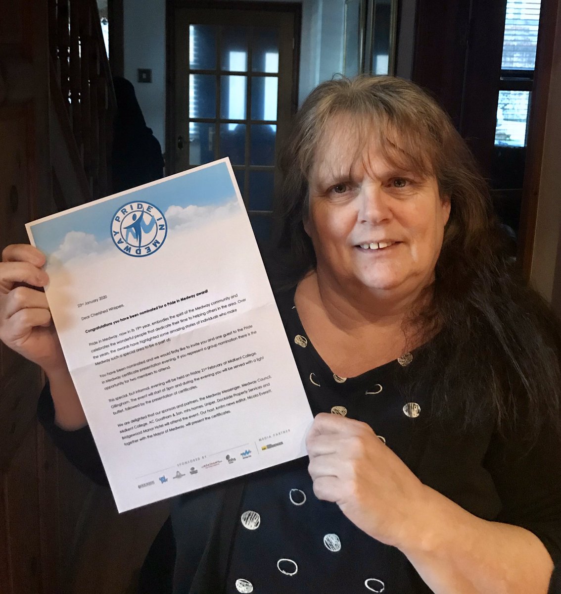 Woohoo!! 
 Cherished Whispers are proud to have been nominated for <a href="/PrideinMedway/">Pride in Medway</a>