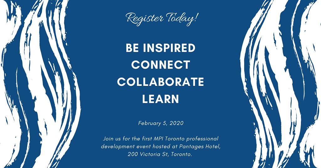 WhalenT's tweet image. Looking for event inspiration? Hope to see everyone out at the @MPIToronto PD Session: "Don't Settle for 20/20" on Feb. 5 for #Trends2020 #MPITO