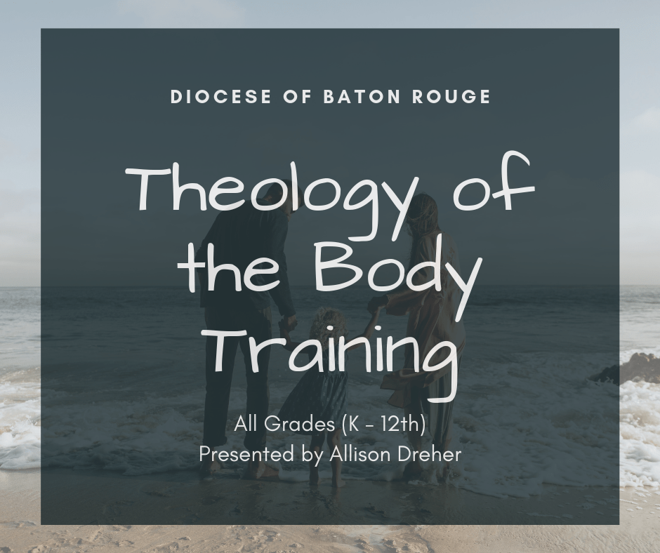 EvangCatBR's tweet photo. Theology of the Body Training (K-12) RESCHEDULED https://t.co/4tG3DBSVhL https://t.co/pGdWlpnEwE