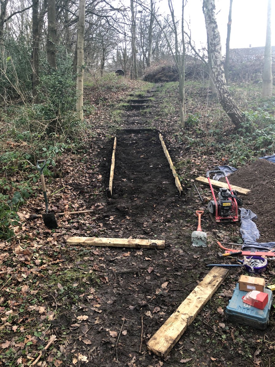 steel_valley's tweet photo. Our volunteers have been building new steps in New Hall Woods and removing more trees around the bandstand in Fox Glen before the restoration work can begin.
Join our volunteer team: https://t.co/yQkxUEsn0D
#countrysidemanagement #theoutdoorcity https://t.co/pQfnHwU3yX