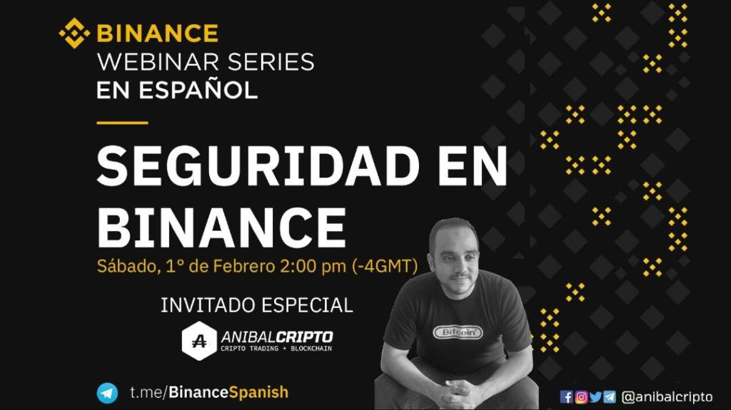cripto_t's tweet photo. Webinar gratuito para tratar al tema "Seguridad en Binance" con Anibal Cripto @anibalcripto #criptoevento #binance https://t.co/9IhBMXkQq2 https://t.co/q8MKmRQphU