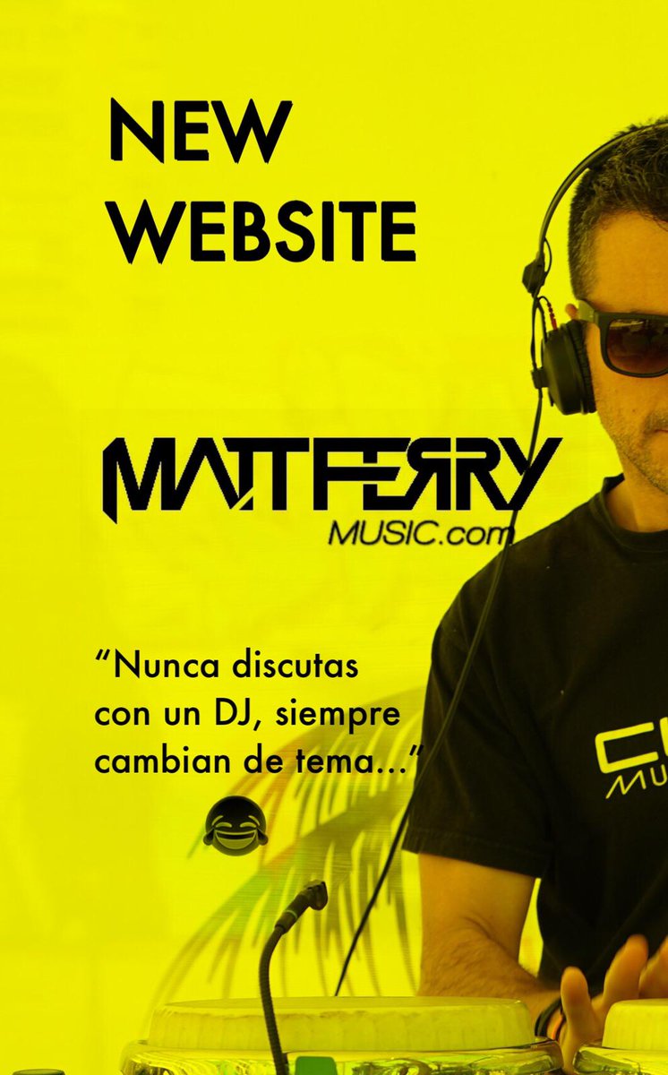 MattFerry_Music's tweet photo. New Website: https://t.co/HXhvcDWkxJ 
Gracias por compartir / Thanks for sharing
Espero que os guste / I hope you like it
#mattferrymusic #Liveperformer #Deejay https://t.co/cR75igOMY7