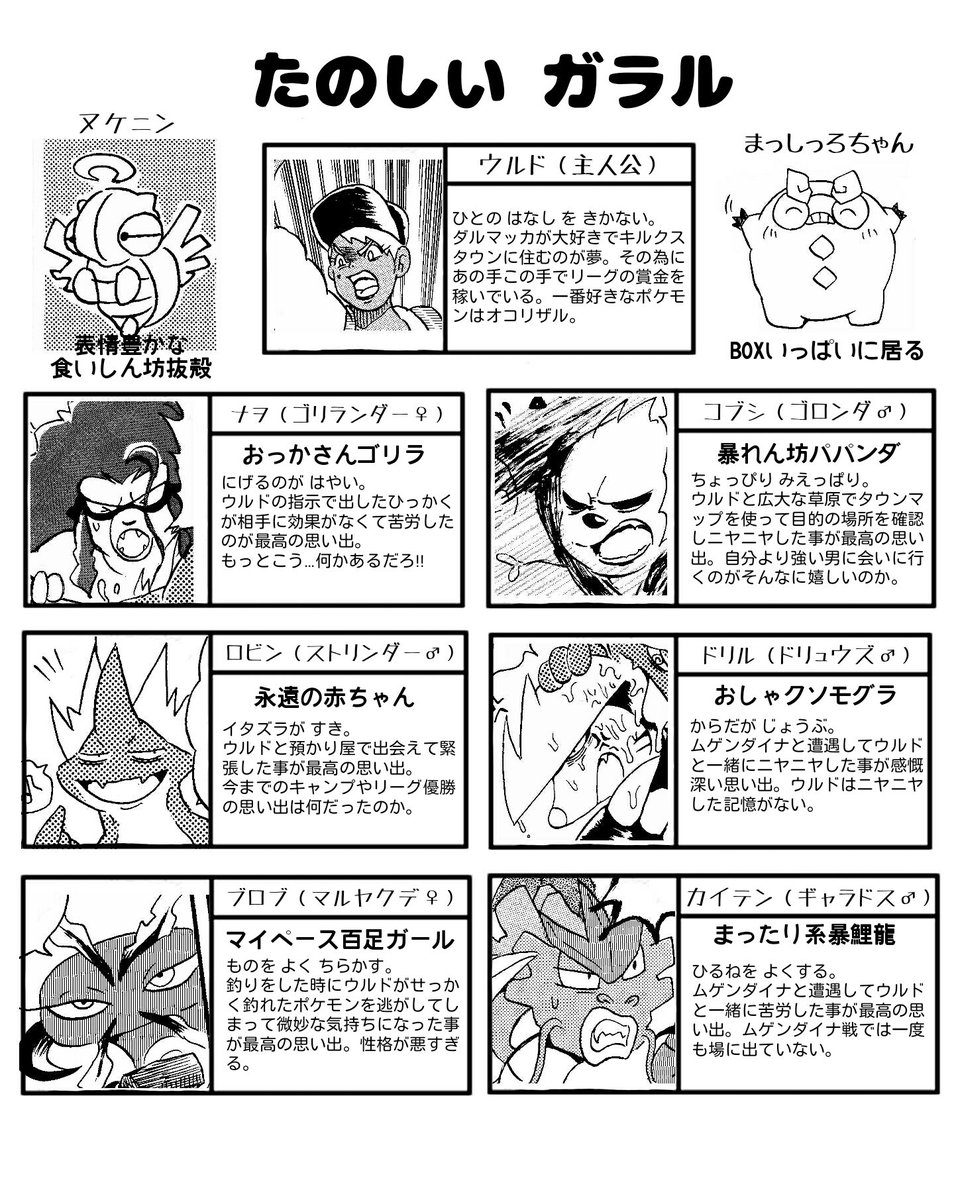 旅パの事ちゃんと紹介してなかった気がするので作りました。 