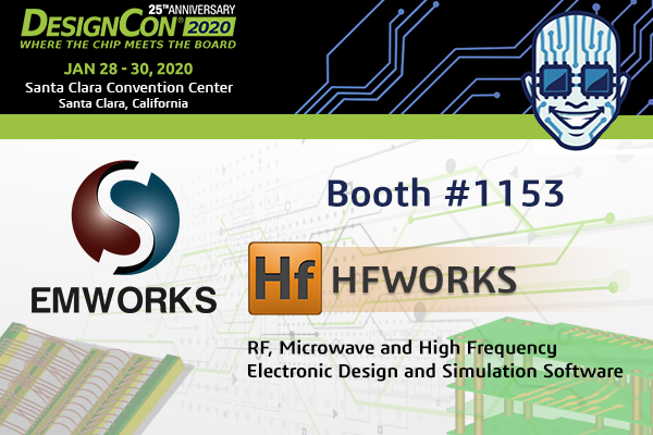 EMWorksInc's tweet photo. Please visit us at #DesignCon (Booth #1153) to see how our HFWorks product helps you to solve your RF and Microwave challenges.
For more details about our products visit https://t.co/Urc2kmon0I
@DesignConEvent #DesignCon2020 #DesignConEvent #EMWorks #HFWorks #DesignSimulation https://t.co/bS1ty33zer
