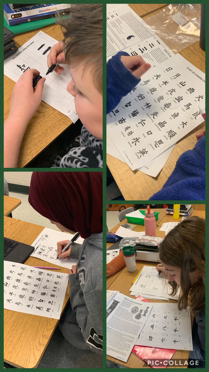 HeatherWahlert's tweet photo. Students engaged in creating Ancient Chinese ID badges!!!  #mlballstars #teammulberry #ourstory @MulberryEagles https://t.co/b6iOkpfdHk