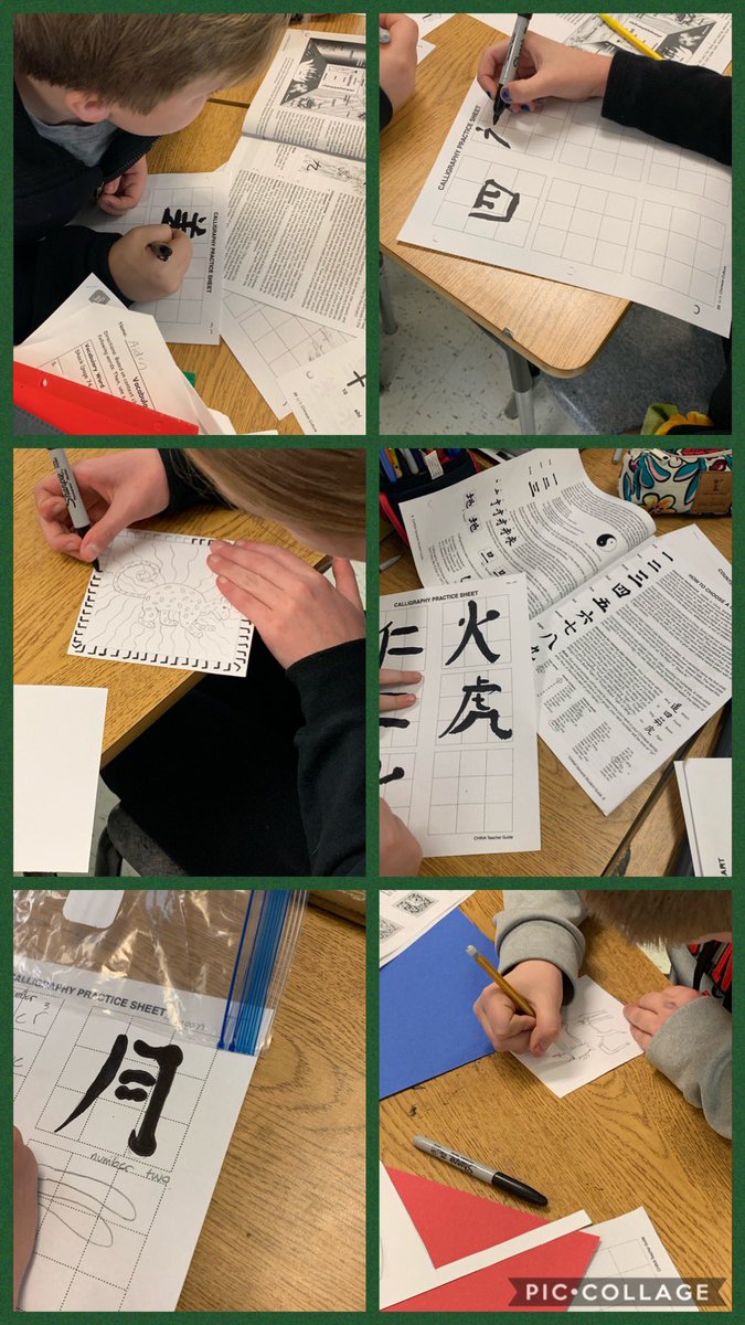 HeatherWahlert's tweet photo. Students engaged in creating Ancient Chinese ID badges!!!  #mlballstars #teammulberry #ourstory @MulberryEagles https://t.co/b6iOkpfdHk