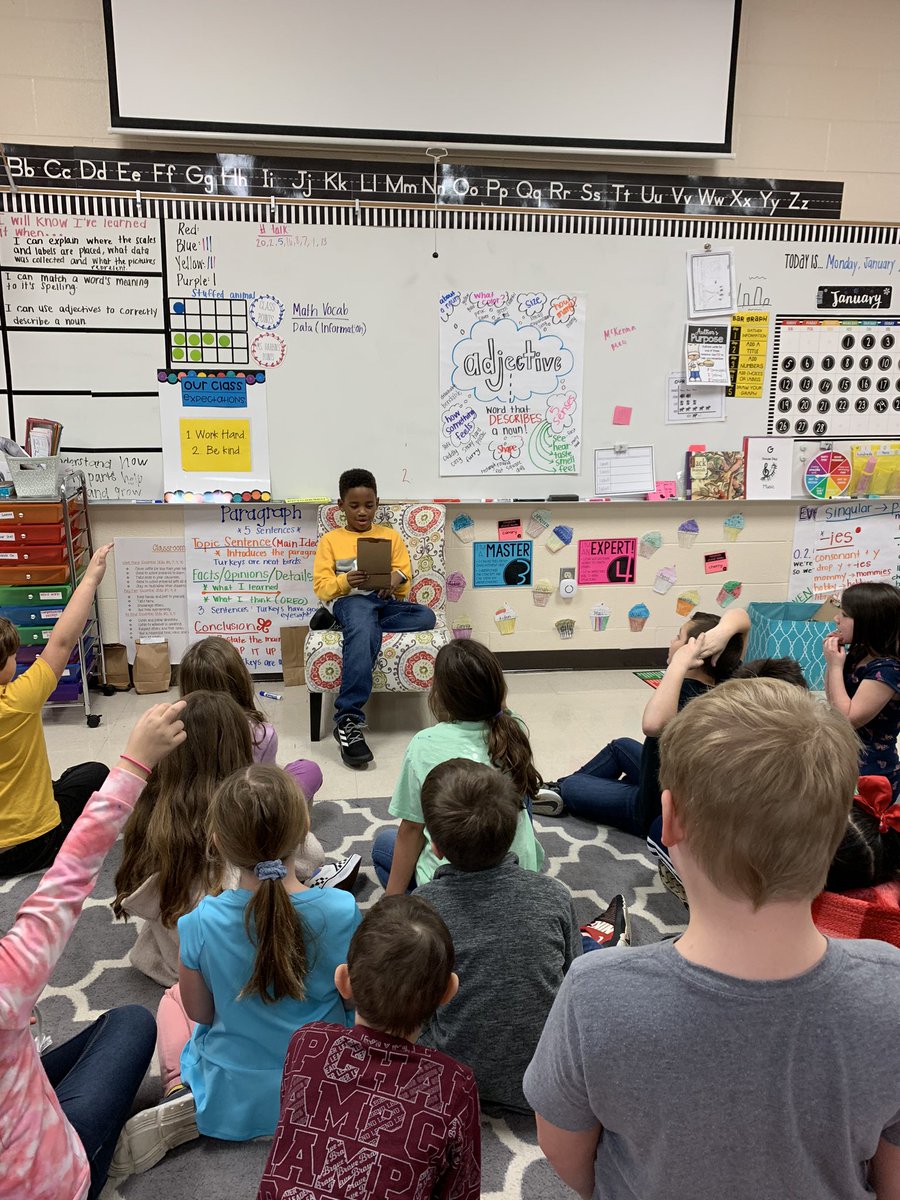 So much excitement playing Adjective Surprise! We brought in our favorite items and described them using adjectives, our classmates had to guess what we brought. <a href="/goostreek/">kellye goostree</a> <a href="/BCEmsharbin/">Ms. Harbin- 2nd Grade</a>