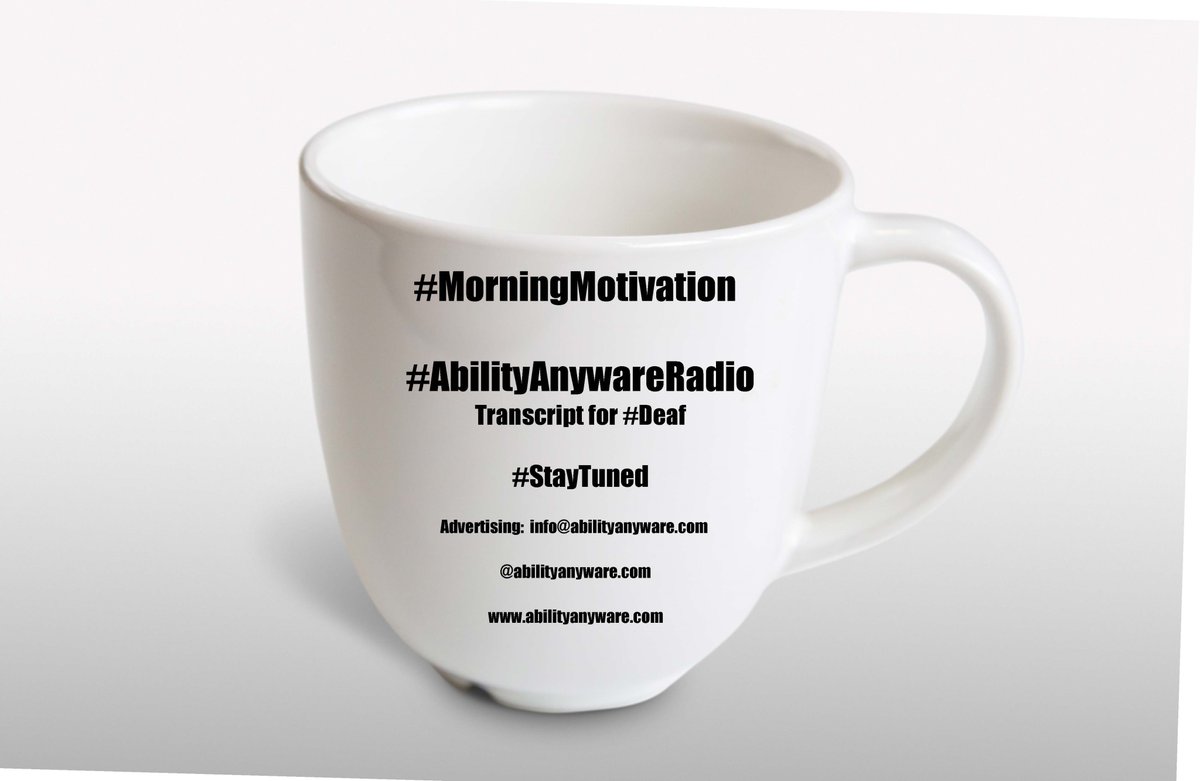 AbilityAnyware's tweet photo. #AbilityAnywareRadio🎙️Transcript for #Deaf🤟
#StayTuned for new shows! https://t.co/ywvR1LL4rD